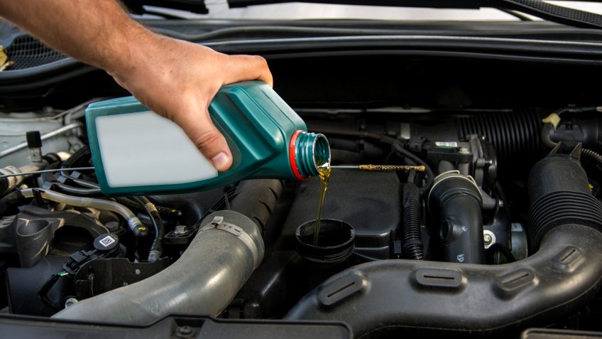 automobile oil changing.