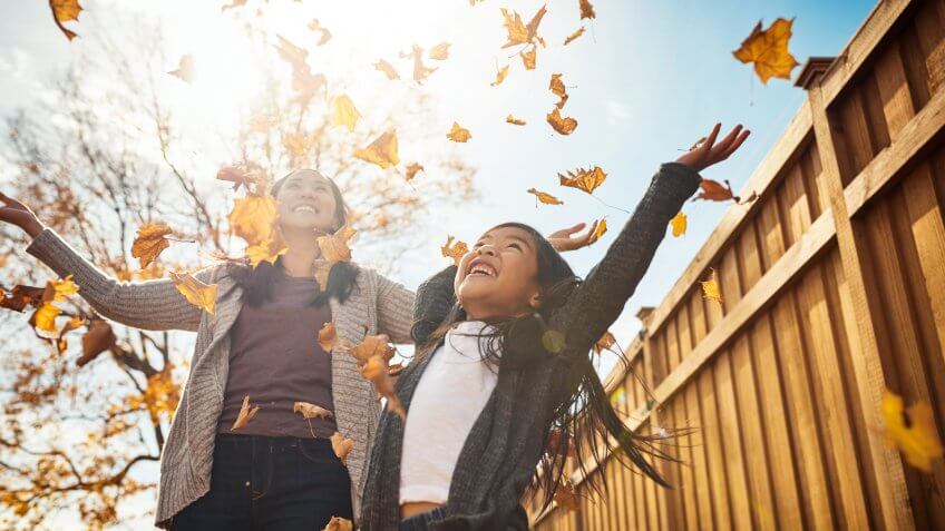 Shot of an adorable little girl enjoying an autumn day outdoors.