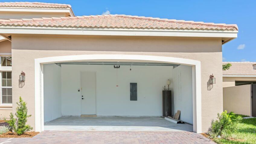 Brand new house with an empty garageClick Here to view my other Cityscapes and Architecture:.