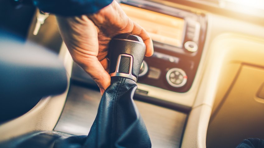 shifting gears in car