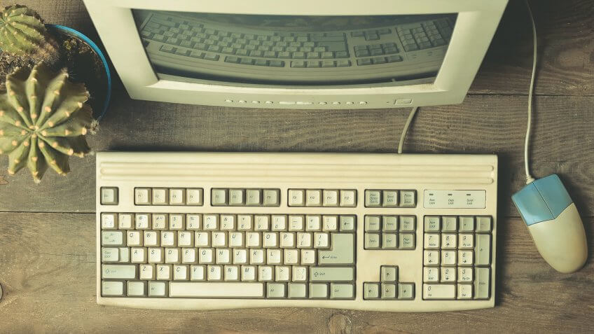 vintage old computer