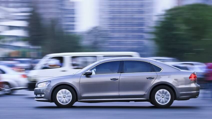 volkswagen passat driving