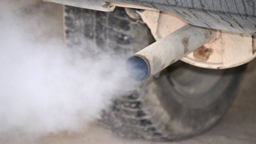 white smoke coming out of truck exhaust