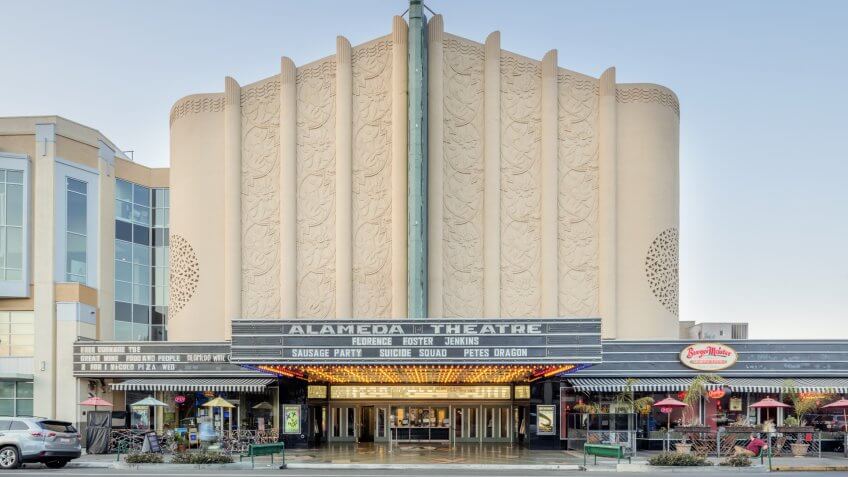 Alameda, CA - DEC 01, 2016: Alameda Movie Theatre.