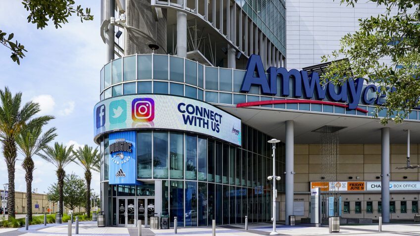 Amway Center on May 21, 2017 in Orlando, Florida, USA.