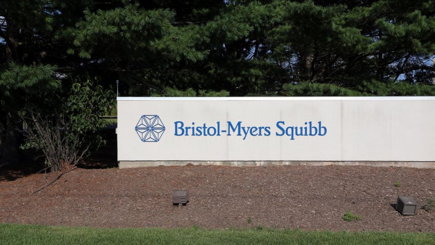 NEW BRUNSWICK, NJ - JULY 15: The Bristol-Myers Squibb facility in New Brunswick, New Jersey on July 15, 2017.