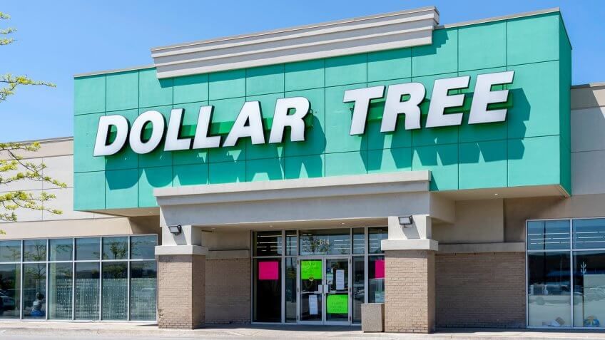 Toronto, Canada - June 03, 2019: Dollar tree store in Toronto.