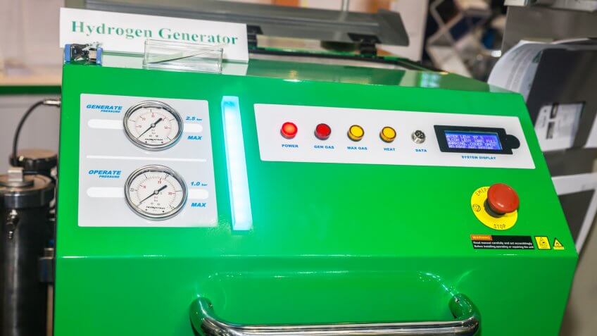 BANGKOK ,THAILAND - MAY 16: Hydrogen Generator at Intermach-Subcon Thailand 2015, on MAY 16, 2015 in Bangkok, Thailand.