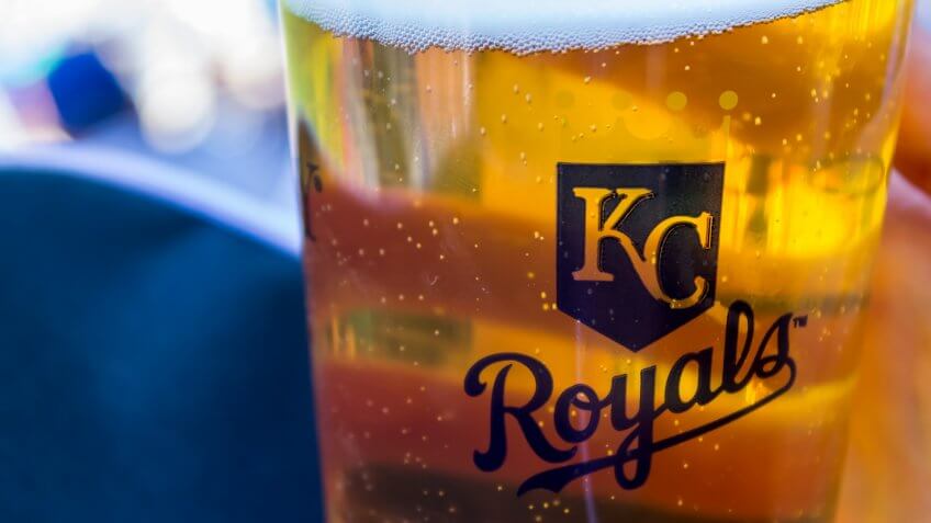 Kansas City Royals beer glass
