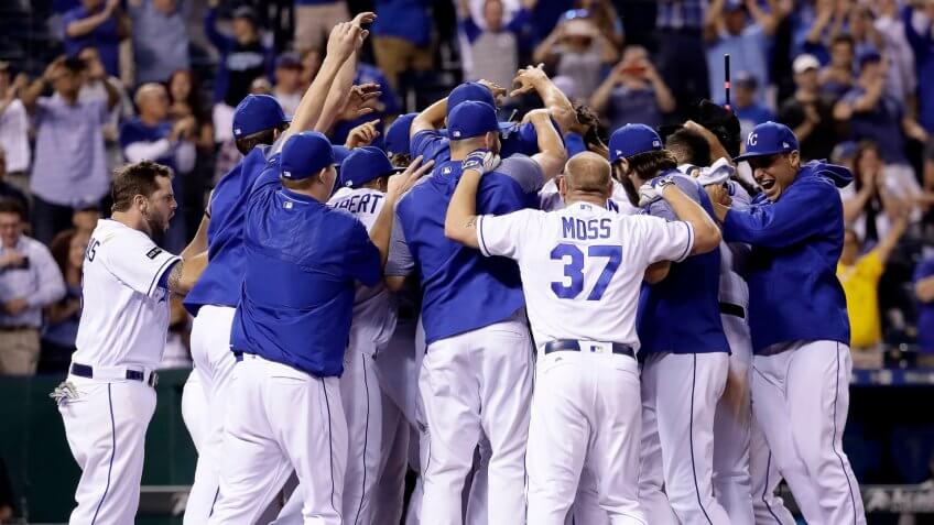 Kansas City Royals celebrate win