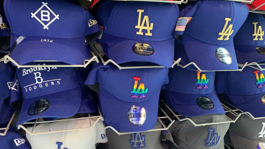 Los Angeles Dodgers hats