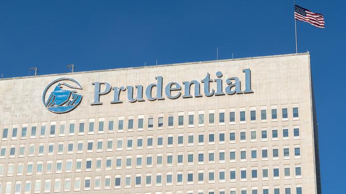 Prudential Financial shutterstock_1316665232 New Jersey, USA - January 27, 2019: Prudential sign and building at its headquarters in New Jersey.