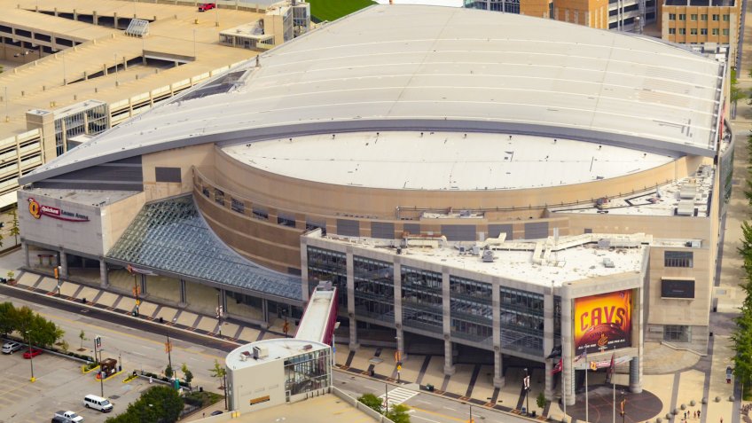 Rocket Mortgage Fieldhouse in Cleveland.