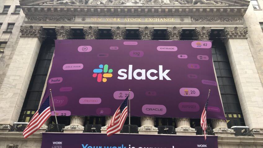 Slack IPO at New York Stock Exchange
