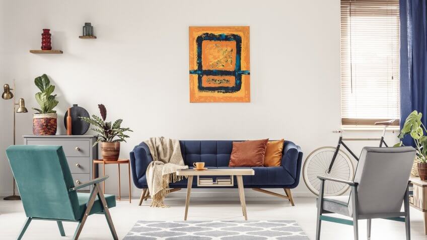 art work in living room