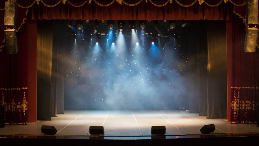 empty Broadway theater
