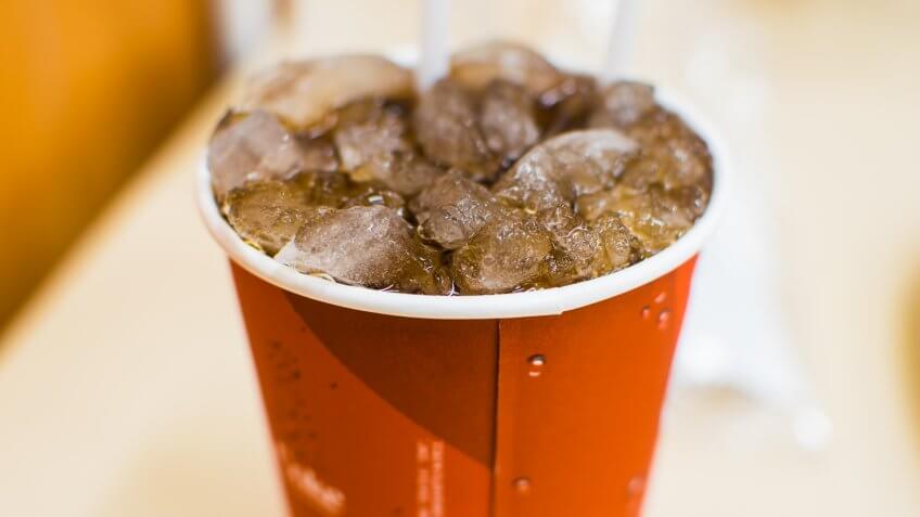 soda drink in cup
