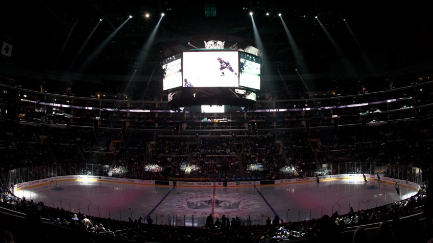 LA Kings hockey game at Staples Center