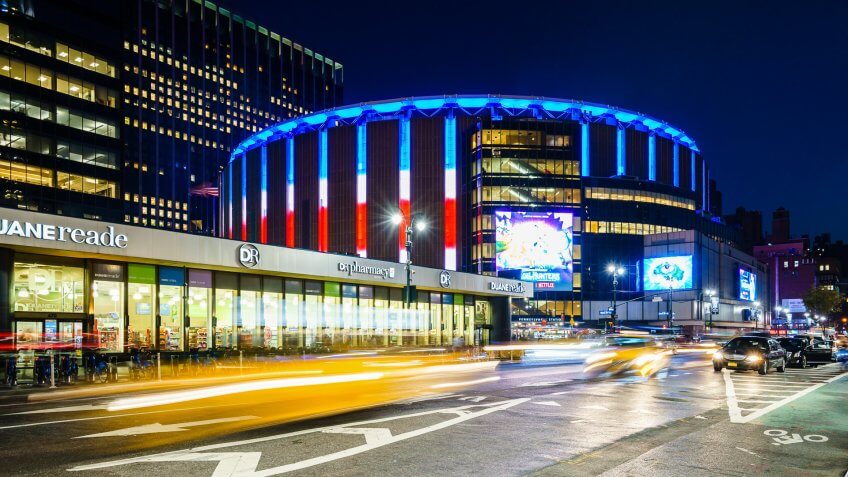 Madison Square Garden New York Knicks stadium