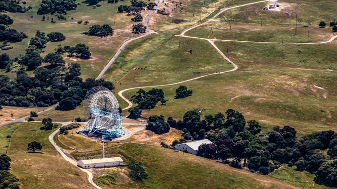 Aerial View of a Rural Farm in the Portola Valley outside of Silicon Valley, California, USA - Image.