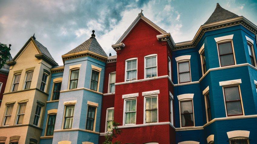 Row of houses in Washington D.