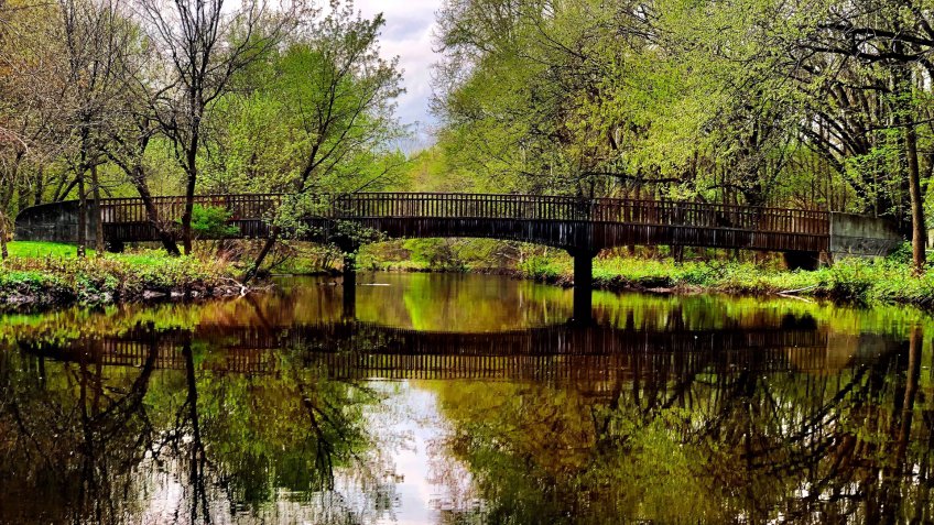 park in saddle river, new jersey - Image.