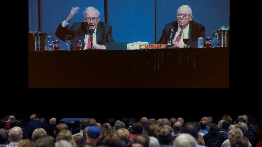 Mandatory Credit: Photo by Nati Harnik/AP/Shutterstock (10228126h)Warren Buffett, Charlie Munger.