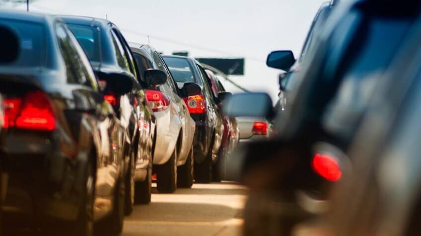 standing still traffic.