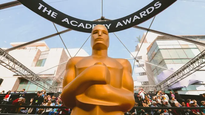 Statuette 84th Annual Academy Awards, Arrivals, Los Angeles, America - 26 Feb 2012.