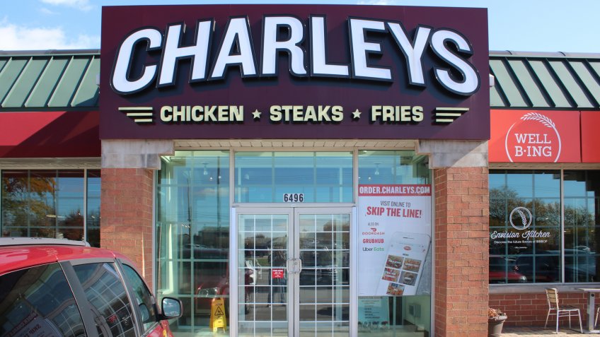 Dublin, Ohio-USA November 5, 2019: Charleys Philly Steaks is an American restaurant chain of Philly cheesesteak stores headquartered in Columbus, Ohio.