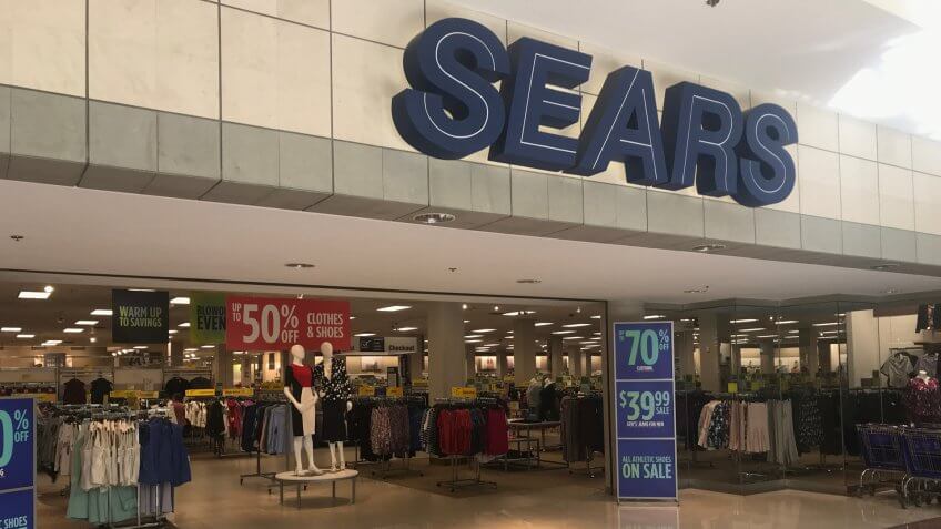 Editorial: Windsor, Connecticut, United States: 16th Feb 2019: Sears store in USA.