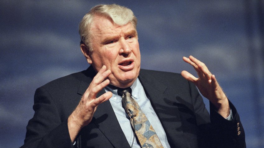 John Madden Sportscaster John Madden speaks? during an ?NFL on Fox? news conference in Los Angeles on .