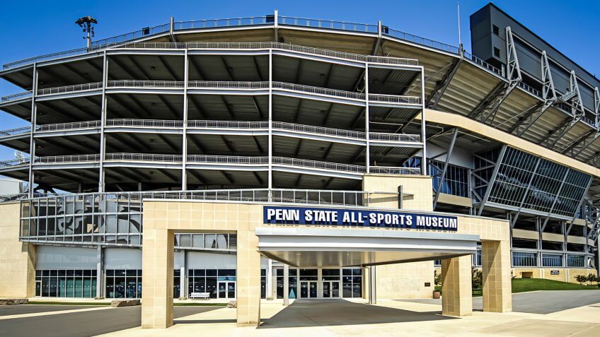 State College, PA, USA - May 23, 2007: Penn State University Football Stadium at State College PA.