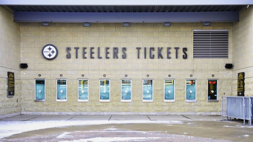 Steelers Ticket booth.