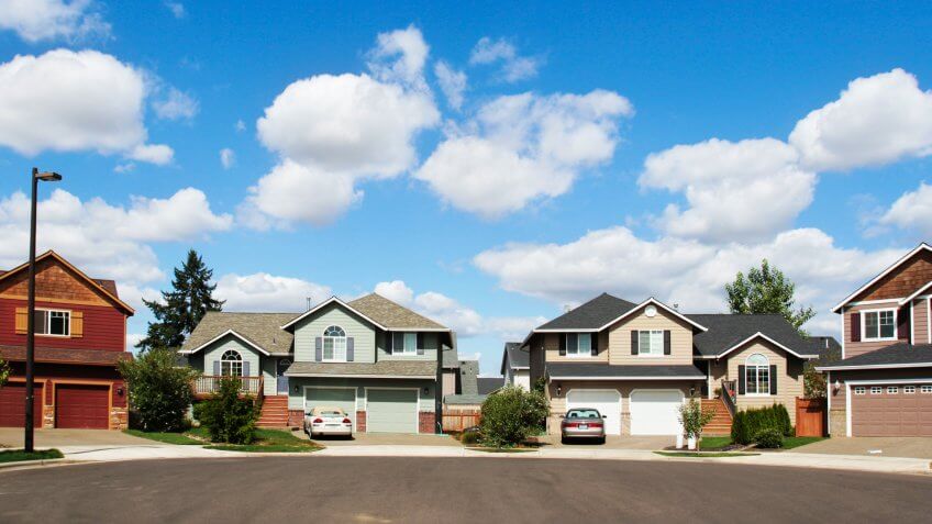 American Culture, Architecture, Beautiful, Beige, Blue, Building Exterior, CONTEMPORARY, Candid, City Of Nice, Facade, Fairy Tale, Finance, Fluffy, Four Animals, Four Objects, GREEN, HOUSE, Multi Colored, Red, Residential District, Residential Structure, Roof, Sidewalk, Sky, Storytelling, Traffic, Two Objects, USA, car, cloud, construction, couldesac, door, four people, greeting, luxury, mansion, real estate, real people, realator, street, sun, white, window