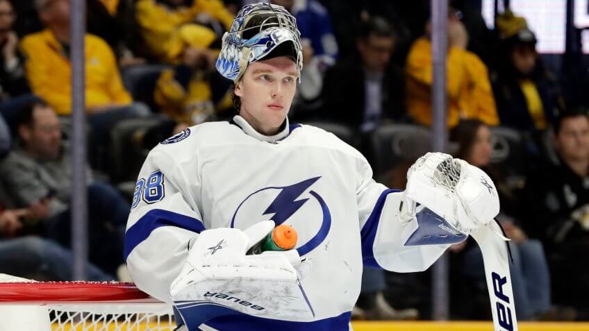 Tampa Bay Lightning goaltender Andrei Vasilevskiy