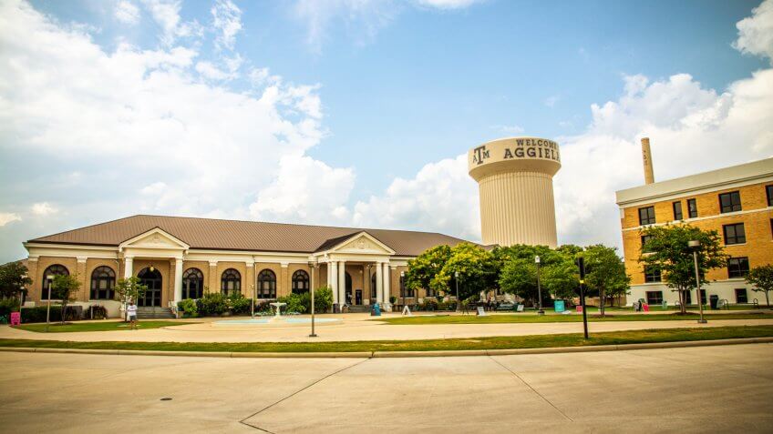 College Station, Texas, USA - 01 September 2019: Welcome To Aggieland.