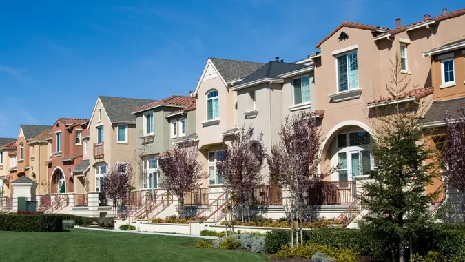 "Townhouse, Architecture And Buildings, Blue, CALIFORNIA, Community, Fence, Grass, HOUSE, Homes", Housing Development, In A Row, Landscaped, Lane, Lot, Residential District, Residential Structure, Road, Roof, STEPS, Sale, San Jose, Santa Clara, Sidewalk, Silicon Valley, Sky, Town-home, Tranquil Scene, Tree, Wealth, development, door, family, real estate, shopping, street, summer, window
