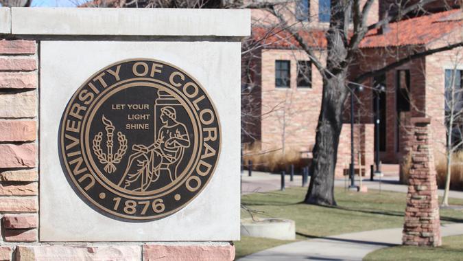 Boulder, CO, USA - February 10, 2015: The University of Colorado Boulder in Boulder, Colorado.