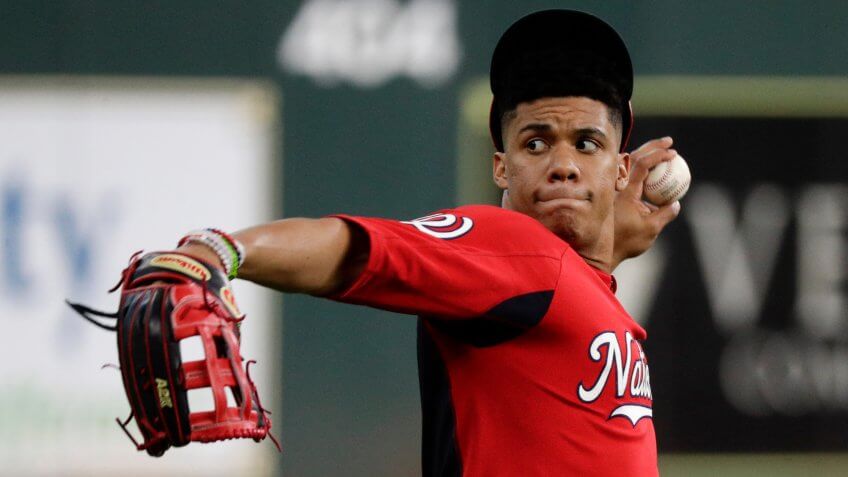 Washington Nationals left fielder Juan Soto