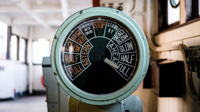 Old ship throttle.