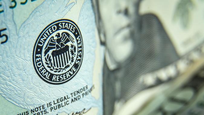 Close up shot of twenty dollars bills - US paper currency.