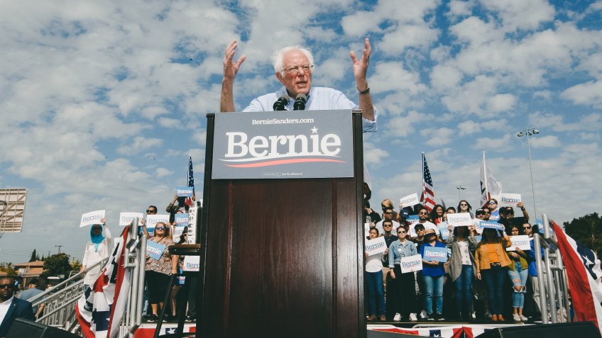 Democratic presidential candidate Sen.