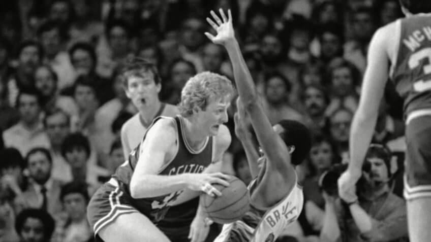 Larry Bird, Junior Bridgeman, basketball