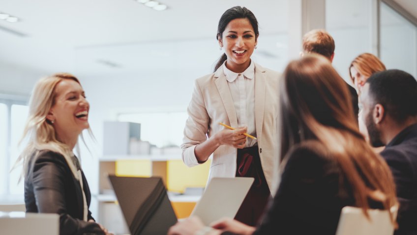Business people working in the office.