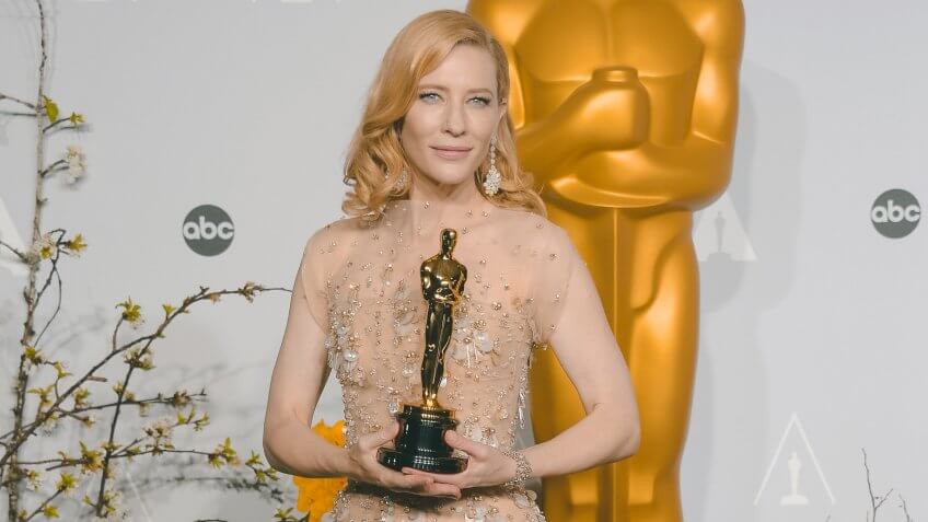 Cate Blanchett 86th Annual Academy Awards Oscars, Press Room, Los Angeles, America - 02 Mar 2014WEARING ARMANI PRIVE.