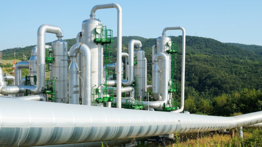Geothermal power station,Tuscany,Italy.