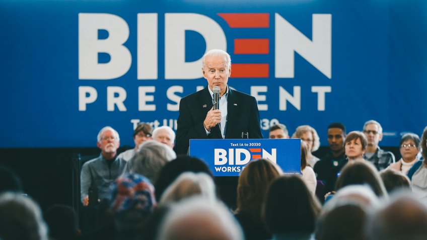 Democratic presidential candidate former Vice President Joe Biden speaks during a campaign event at the University of Northern Iowa, in Cedar Falls, IowaElection 2020 Joe Biden, Cedar Falls, USA - 27 Jan 2020.