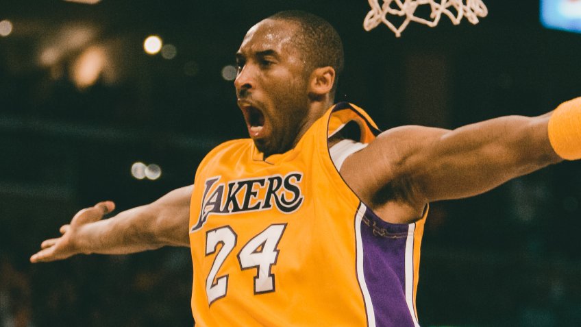 Los Angeles Lakers' Kobe Bryant celebrates a basket against the Phoenix Suns during the first half of their Western Conference playoff basketball game in Los AngelesSuns Lakers Basketball, Los Angeles, USA - 26 Apr 2007.
