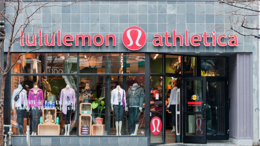 "Editorial, Boutique", Brand-name, Branding, Building Exterior, Canada, City Life, Consumerism, Downtown District, Entrance, Lululemon Athletica, Ontario, Queen Street West, Retail, Retail Place, Sidewalk, Sign, Sports Shop, Sunlight, Toronto, Urban Scene, Window Display, city, clothing, clothing store, day, door, mannequin, nobody, shopping, sports clothing, store, street, window